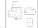 Detailed floor plan showcases the layout of the house, including the deck, kitchen and garage at 1617 Woodland Ave, Burlington, NC 27215