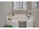 Relaxing bathtub with marble surround, ideal for unwinding at 171 School Side Dr, Spring Lake, NC 28390