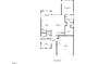 Detailed floor plan of the home showcasing the layout of rooms on the first floor at 171 School Side Dr, Spring Lake, NC 28390