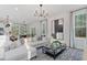 Bright and airy living room with large windows, comfortable seating, and modern decor at 2006 Cross Bones Blvd # 34, Durham, NC 27703