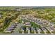 Aerial view of a residential neighborhood with well-maintained lawns and mature trees at 252 Tyree Trl, Burlington, NC 27215