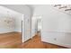 Foyer with hardwood floors and staircase at 2720 Townedge Ct, Raleigh, NC 27612