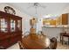 Dining room area with seating for four and natural lighting at 416 Collinsworth Dr, Clayton, NC 27527