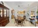 Dining room area with seating for four and natural lighting at 416 Collinsworth Dr, Clayton, NC 27527