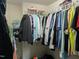 Walk in closet with hanging storage at 4502 Pale Moss Dr, Raleigh, NC 27606