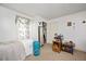 Comfortable bedroom features neutral carpet and closet at 726 Elizabeth Ave, Wake Forest, NC 27587