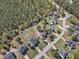 Aerial view of a community featuring neatly arranged homes, lush greenery, and well-maintained streets, showcasing its Gathering-friendly layout at 78 Parkview Ln, Lillington, NC 27546