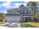 Charming two-story home featuring a well-manicured lawn, two-car garage, and inviting covered front porch at 78 Parkview Ln, Lillington, NC 27546