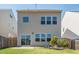 The backyard offers a patio area and lawn at 1019 Thoughtful Spot Ln, Durham, NC 27703