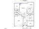 Floor plan showing kitchen, dining room, Gathering room, garage, and office at 104 Black Walnut Dr # 202, Garner, NC 27529