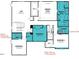 Detailed second floor plan featuring the owner's suite, bedrooms, bathrooms, and a loft at 159 Yellow River Way, Garner, NC 27529