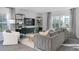 Comfortable living room showcasing natural light, stylish furniture, and modern decor at 2145 Monk Dr, Haw River, NC 27258