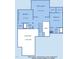 Floor plan highlighting the upper level with bedrooms, bonus room, and unfinished space at 2617 Packhouse Rd, Zebulon, NC 27597