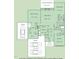 Detailed floor plan showcasing the layout of the main floor, including room dimensions and garage space at 2617 Packhouse Rd, Zebulon, NC 27597