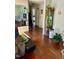 View of the open concept living room with hardwood floors at 3414 Renee Dr, Sanford, NC 27332