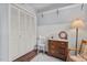 Bedroom featuring natural light, shelves, and built in closet at 3805 Chimney Ridge Pl # 003, Durham, NC 27713