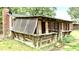 Enclosed back porch with lattice accents, offering a private outdoor space at 428 Mitchell Ave, Franklinton, NC 27525