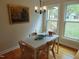 Dining area featuring natural lighting and a view of the backyard at 5531 Autry Rd, Rocky Mount, NC 27803