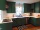 Kitchen featuring updated appliances, countertops, backsplash, and painted cabinets at 5531 Autry Rd, Rocky Mount, NC 27803