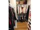 Walk-in closet with rods and shelving for storing clothing and accessories at 5531 Autry Rd, Rocky Mount, NC 27803