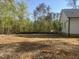 Spacious backyard backed by lush trees provides ample room for outdoor activities and creating your own garden retreat at 5875 Green Pine Rd, Cedar Grove, NC 27231