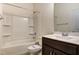 Clean bathroom featuring a tub and a dark wood vanity at 0 Sawmill, Cedar Grove, NC 27231