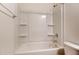Bright white bath and shower combo at 0 Sawmill, Cedar Grove, NC 27231