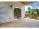 Open back deck with partial siding and door to the backyard at 0 Sawmill, Cedar Grove, NC 27231
