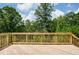 Wooden deck with beautiful view of surrounding trees at 0 Sawmill, Cedar Grove, NC 27231