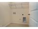 Practical laundry room with utility connections, tiled floor, and clean white walls at 0 Sawmill, Cedar Grove, NC 27231