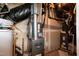 Furnace and water heater in unfinished basement at 104 Mainline Sta, Morrisville, NC 27560