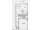 The first floor plan offers a spacious gathering room, kitchen with island, dining and two car garage at 105 Sepals Pl, Wendell, NC 27591