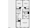 Second floor floor plan featuring owner's suite, two bedrooms, laundry, and bath 2 at 109 Sepals Pl, Wendell, NC 27591