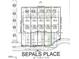 Detailed lot layout showcasing property lines, dimensions, and placements within the Sepals Place community at 111 Sepals Pl, Wendell, NC 27591