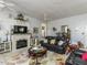 Comfortable living room with a fireplace, plush seating, and stylish decor for a cozy feel at 132 Crystal Pl, Benson, NC 27504