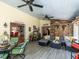 Cozy sunroom with lots of natural light and comfortable seating at 132 Crystal Pl, Benson, NC 27504