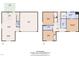 Layout of a two-story house featuring a living room, kitchen, bedrooms, baths, and garage at 138 Tanglewood Pl, Angier, NC 27501