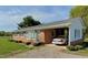 A charming brick ranch home with attached carport, set amidst a tranquil yard at 1829 Stewart Farm Rd, Henderson, NC 27537