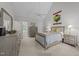 Spacious bedroom featuring a vaulted ceiling, with soft carpet and neutral colors offering a serene ambiance at 2520 Ashley Ct, Raleigh, NC 27607