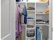 Organized closet with ample shelving and hanging space, offering practical storage solutions at 2520 Ashley Ct, Raleigh, NC 27607
