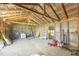 Large shed interior with exposed framing and ample storage space at 2960 Epps Clark Rd, Siler City, NC 27344
