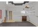 Partially finished basement offering ample space, storage and potential for customization at 417 Swans Mill Xing, Raleigh, NC 27614