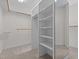 Walk-in closet featuring adjustable shelving, closet rods, and carpet floors at 417 Swans Mill Xing, Raleigh, NC 27614