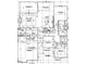 Detailed floor plan showcasing the layout of the home including the kitchen, bedrooms, living areas, and garage at 4330 Medicus Ln, Franklinton, NC 27525