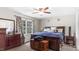 Bedroom features a spacious layout with wood furnishings, window view, and ceiling fan at 5064 Murrell Dr, Oxford, NC 27565