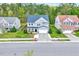 Charming two-story home with a well-kept lawn, mature trees, and a classic design, offering curb appeal and comfort at 619 Ashburn Ln, Durham, NC 27703