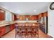 Spacious kitchen with granite countertops, stainless steel appliances, and a center island at 619 Ashburn Ln, Durham, NC 27703