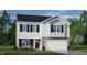 Charming two-story home featuring stone accents, black shutters, and a well-manicured lawn at 812 Canis Minor Rd, Wendell, NC 27591