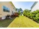 Spacious backyard with lush grass and a deck perfect for outdoor entertaining at 101 Vista Brooke Dr, Morrisville, NC 27560