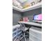 Home office space featuring a built-in desk and organized storage solutions at 101 Vista Brooke Dr, Morrisville, NC 27560